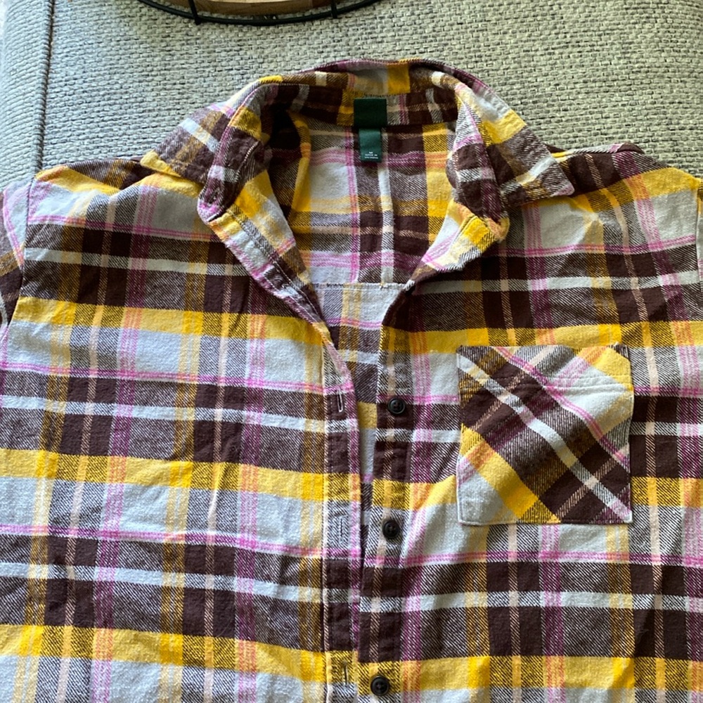 Flannel button down shirt